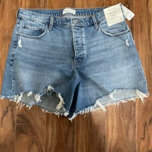 Abercrombie Women's Blue Denim Shorts